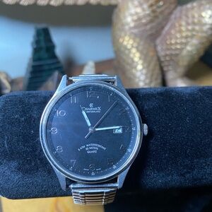 CharmeX Swiss Black Quartz Watch